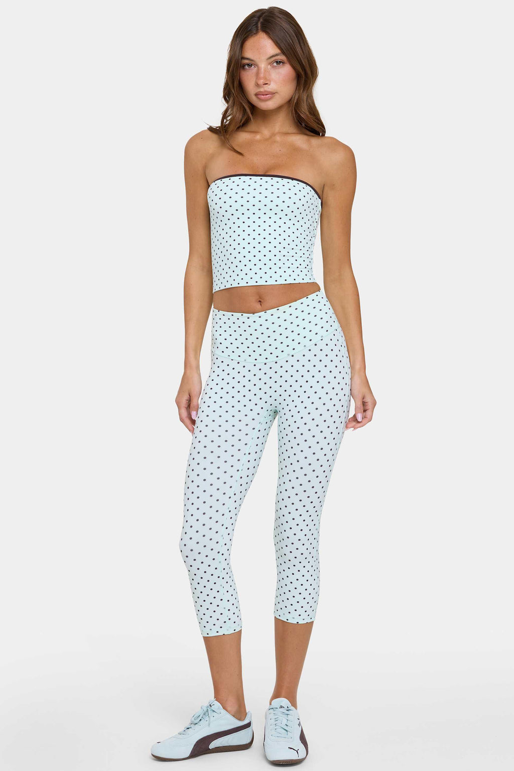 Soft Active Capri Leggings In Mint Chip