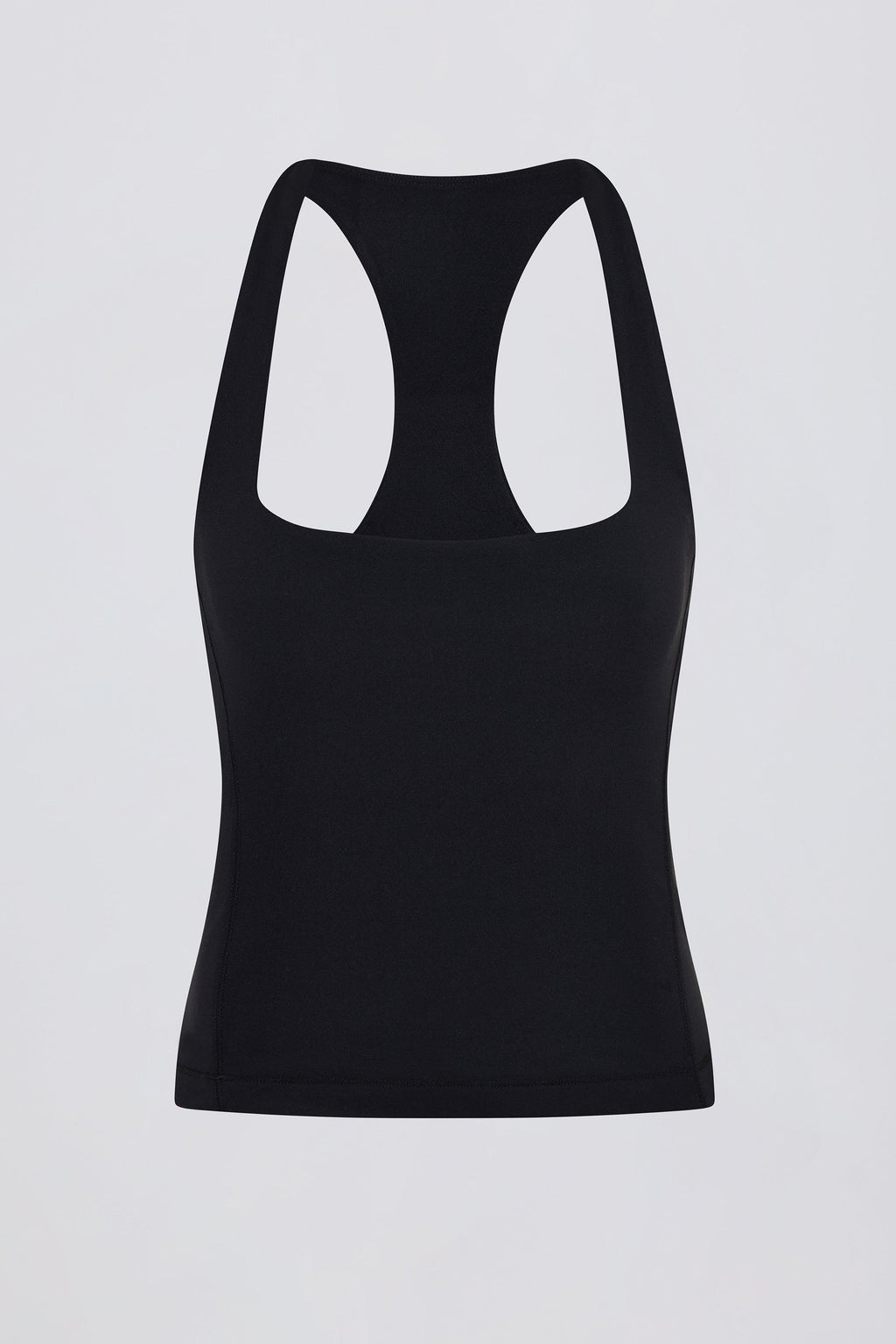 Soft Active Racerback Tank Top In Black