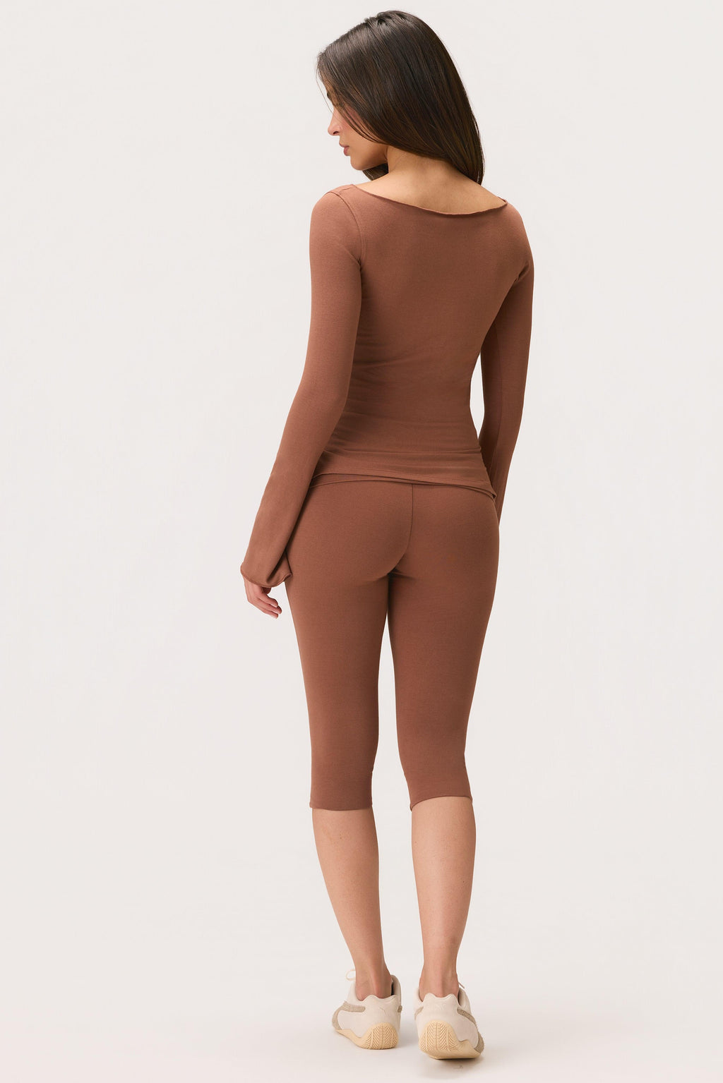 Buttercloud™ Long Sleeve Top In Cocoa