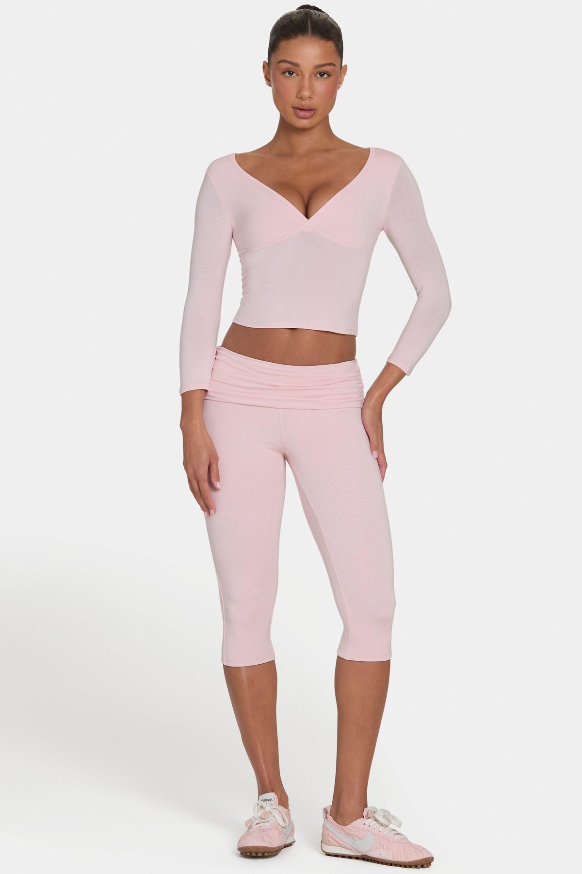 Buttercloud™ Capri Leggings In Blush
