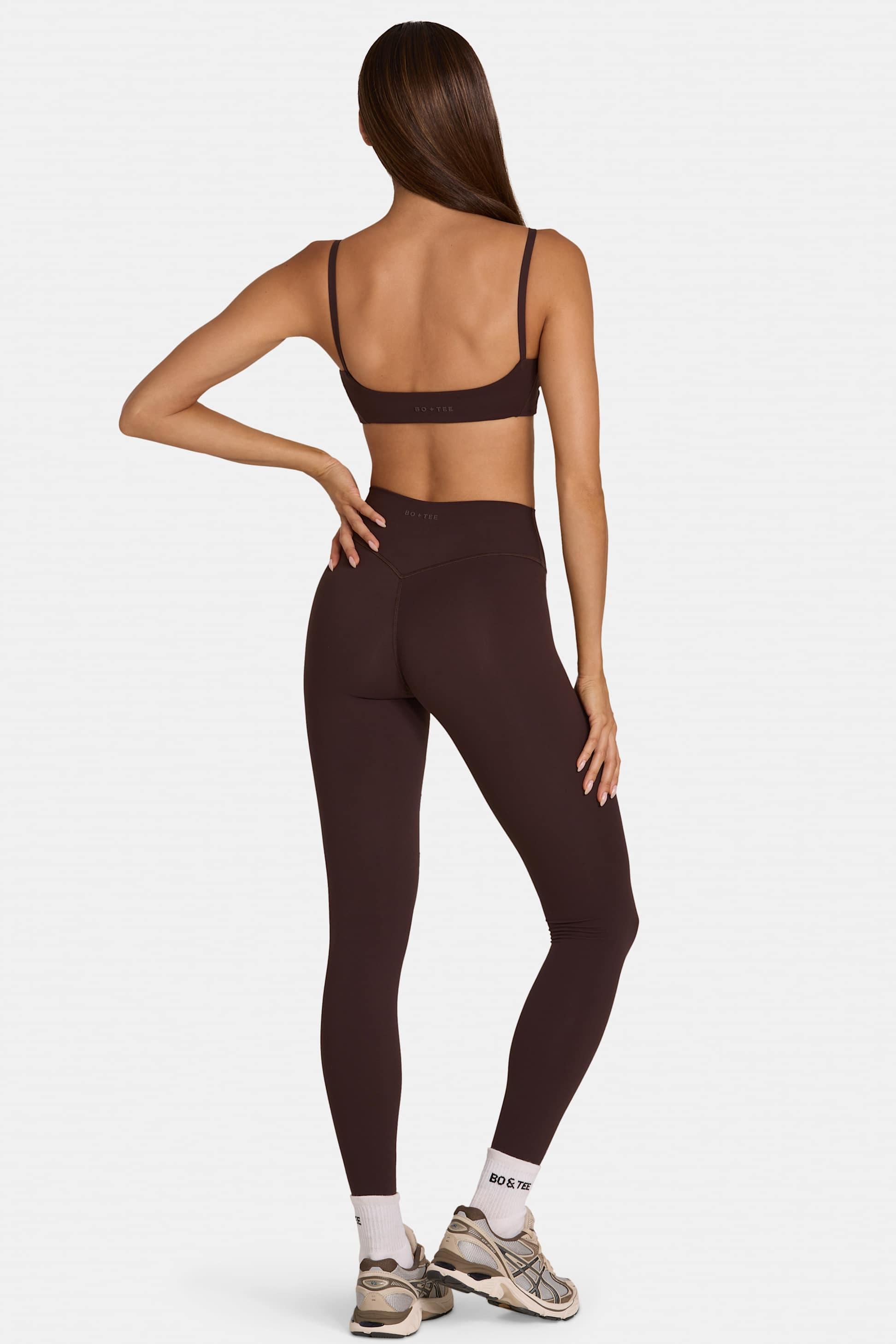 エスプレッソ色のソフトアクティブ フルレングスレギンス