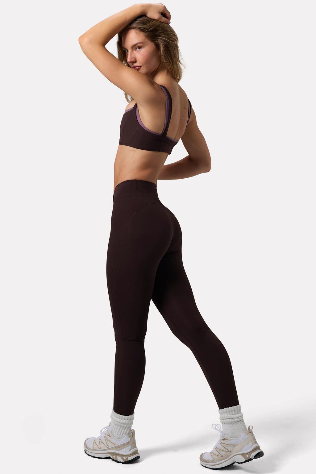 Soft Active Ruched Leggings In Espresso