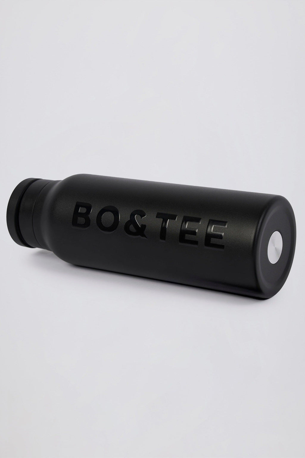 Magnetic Thermos-insulated Stainless Steel Water Bottle In Black