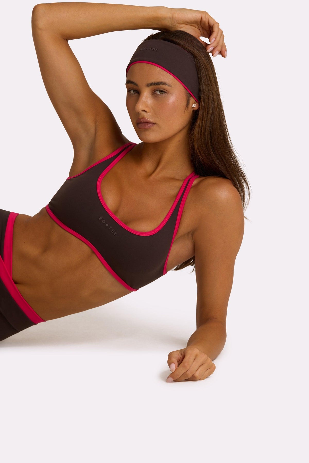 Soft Active Sports Bra In Truffle