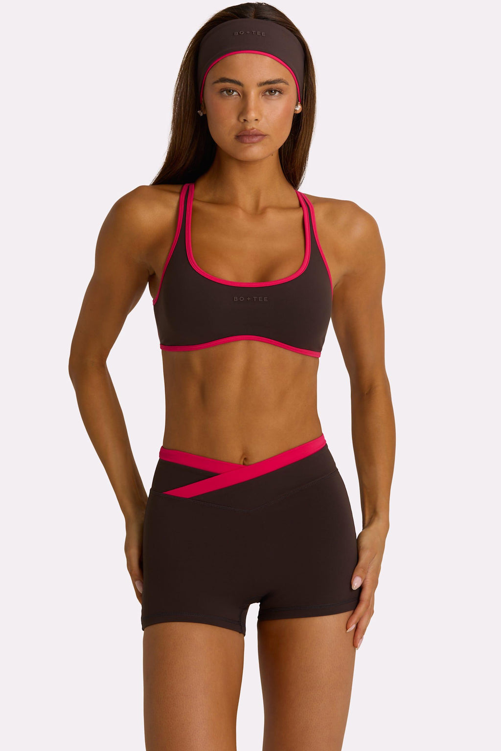 Soft Active Sports Bra In Truffle