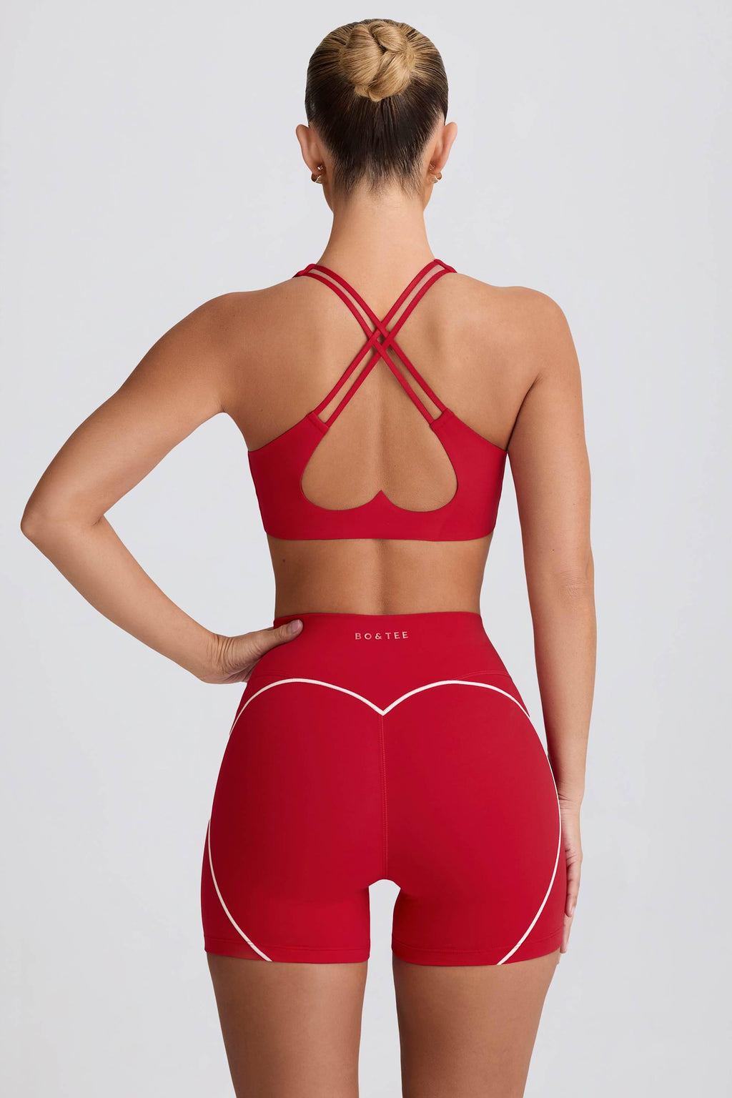 Soft Active Low-impact Sports Bra In Hot Red