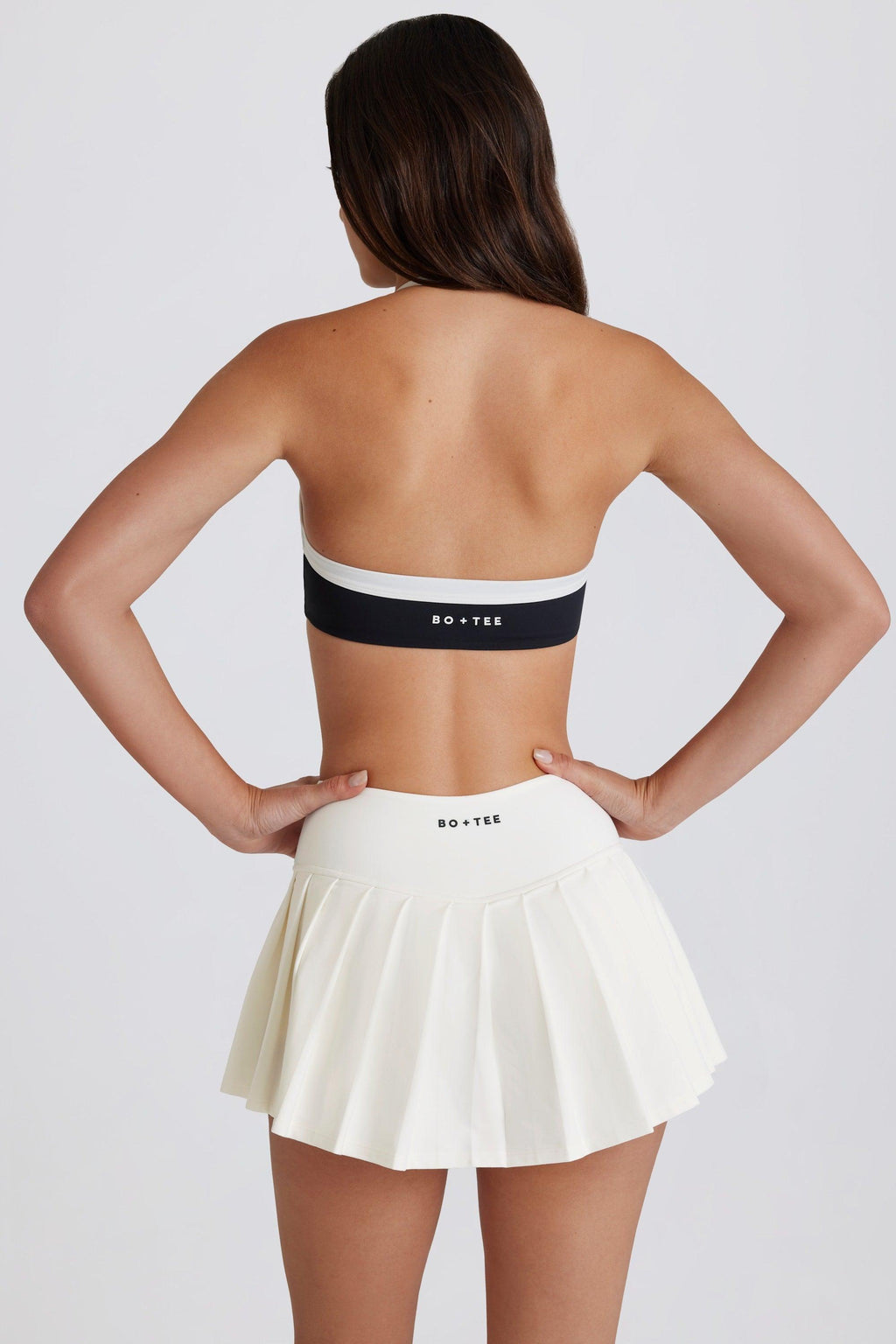 Soft Active Low-rise Pleated Tennis Skort In Coconut