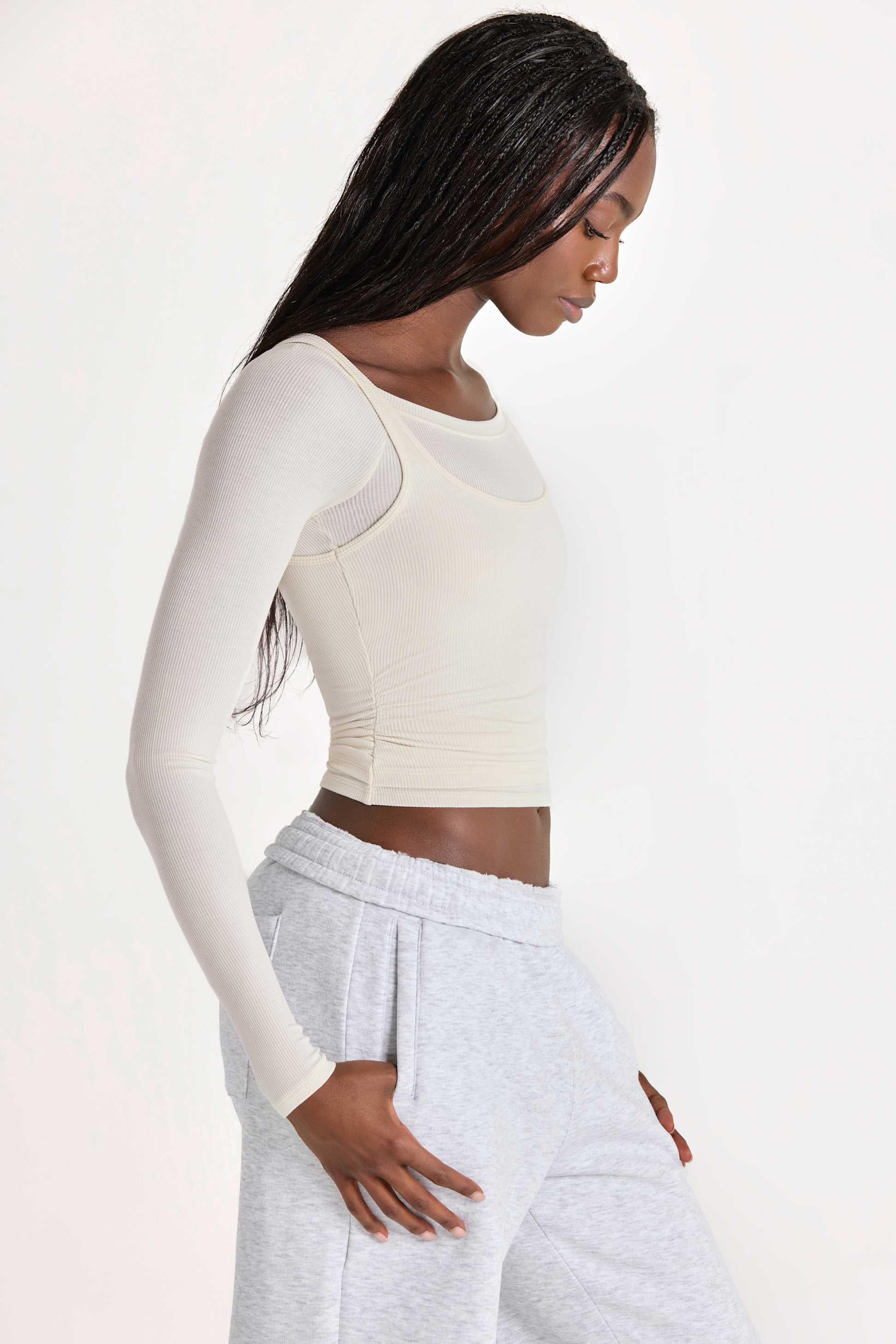 Buttercloud™ Layered Top In Coconut