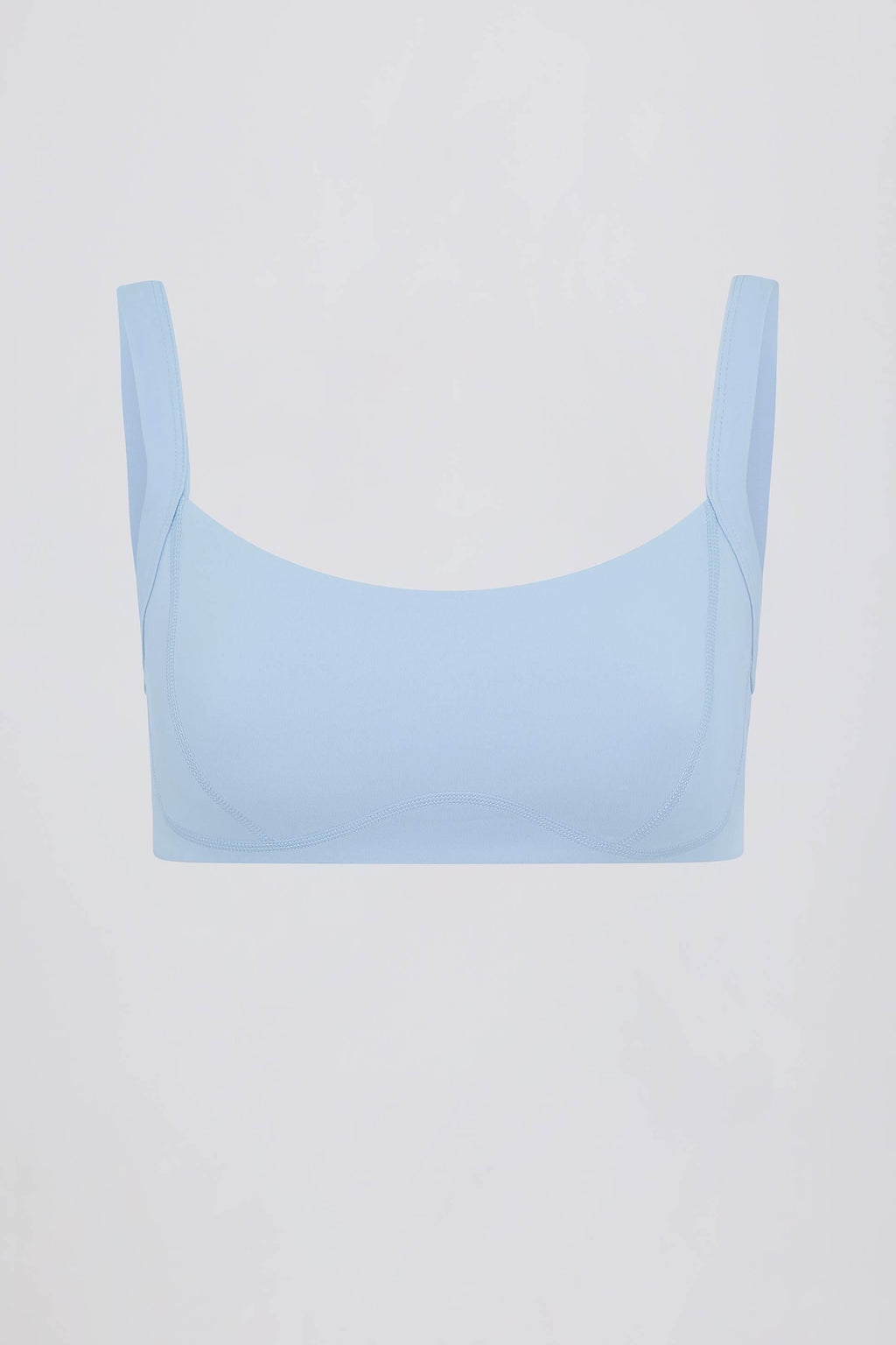 Soft Active Seam-detail Sports Bra In Sky