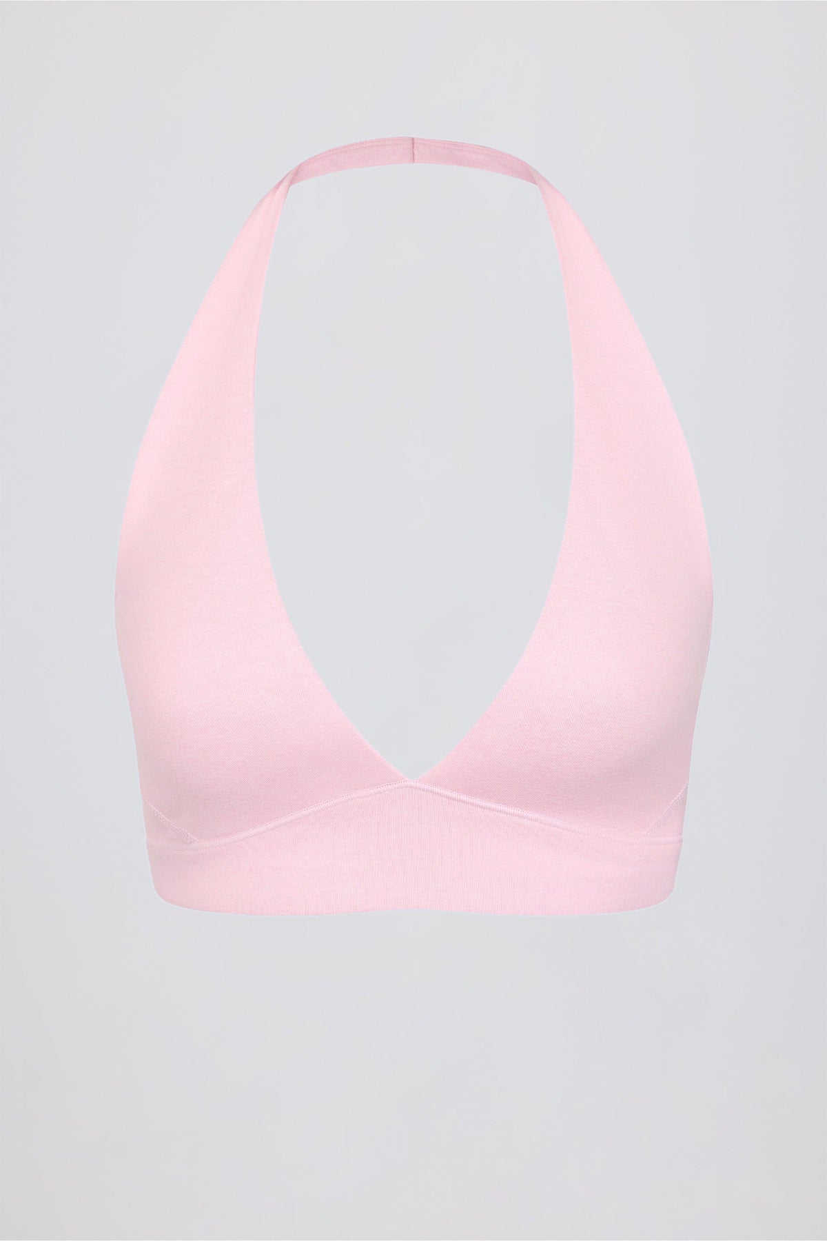 Brushed Jersey V-neck Sports Bra In Bloom