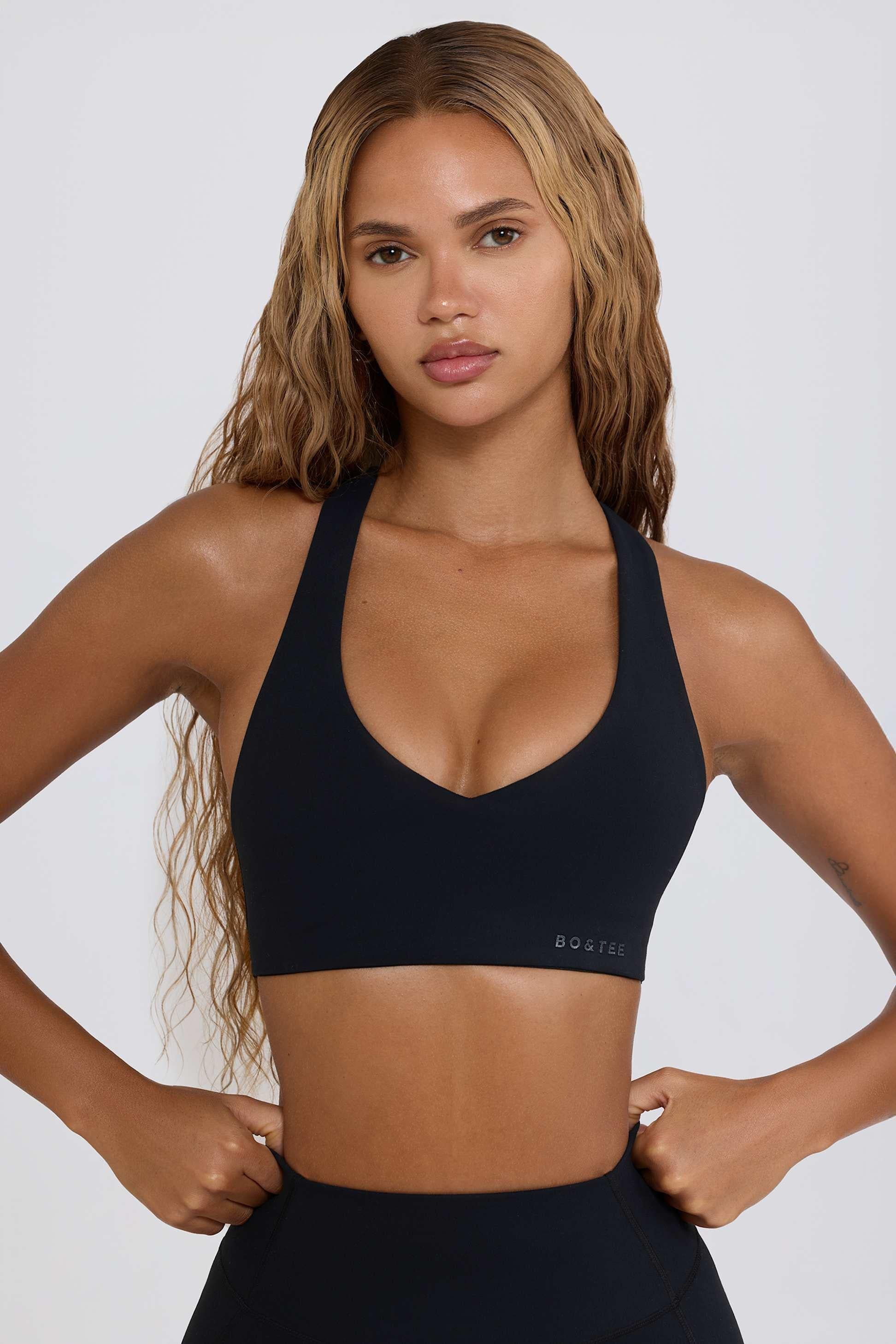 Soft Active Low-impact Sports Bra In Black