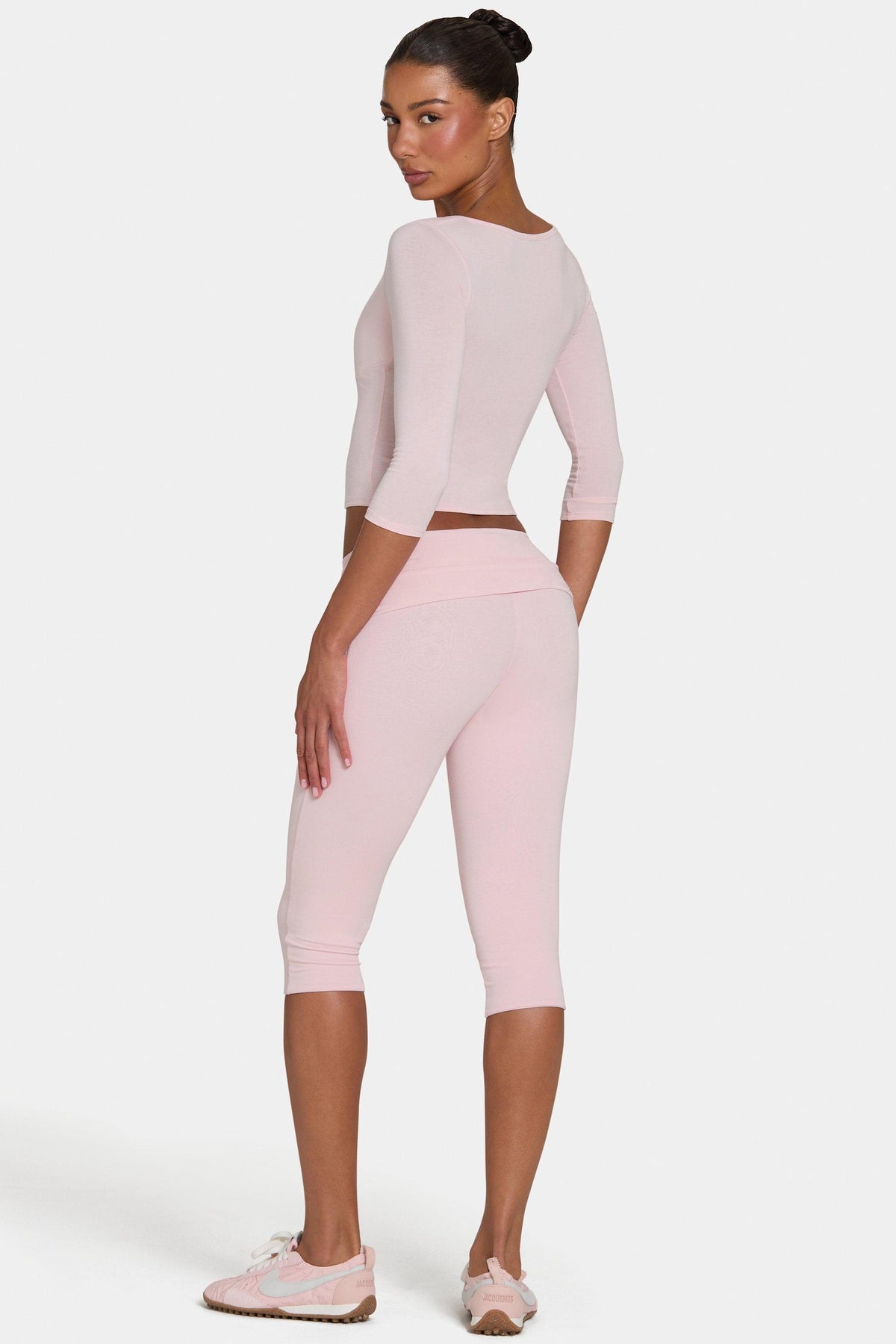 Buttercloud™ Capri Leggings In Blush