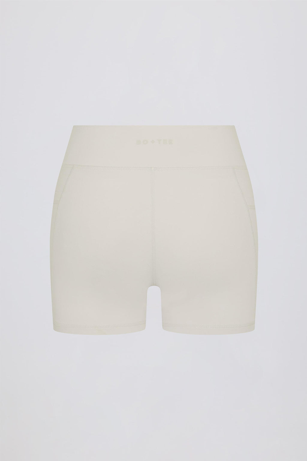 Soft Active Pocket V-waist Mini Shorts In Oat