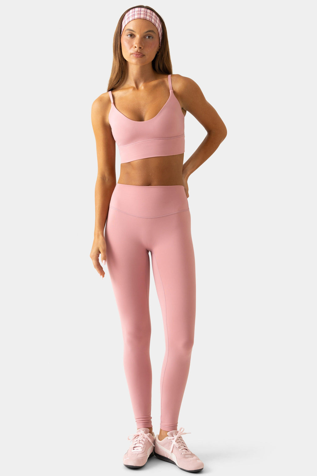 Soft Active Full-Length Leggings in Mauve