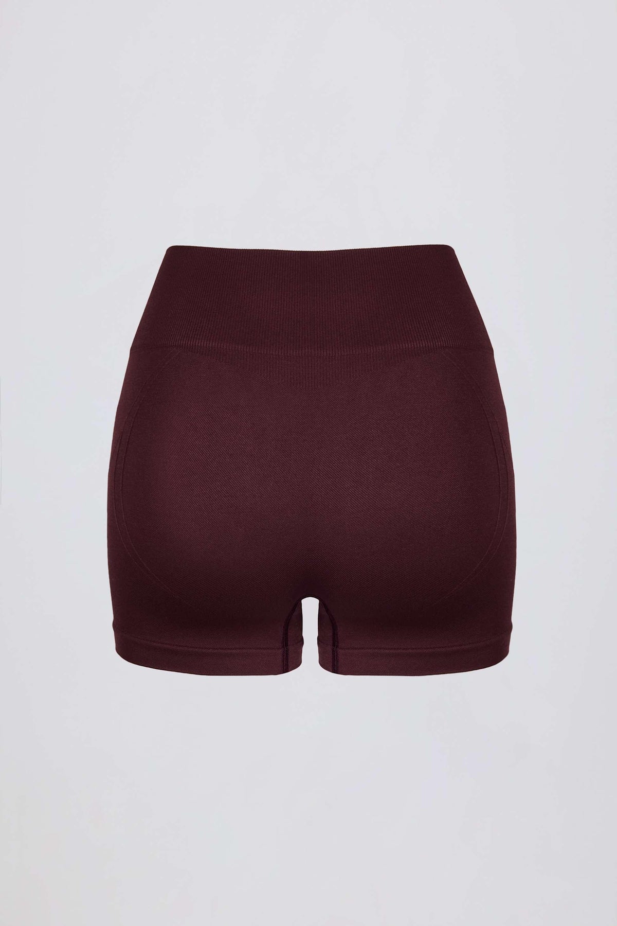Super Sculpt Seamless Mini Shorts In Burgundy