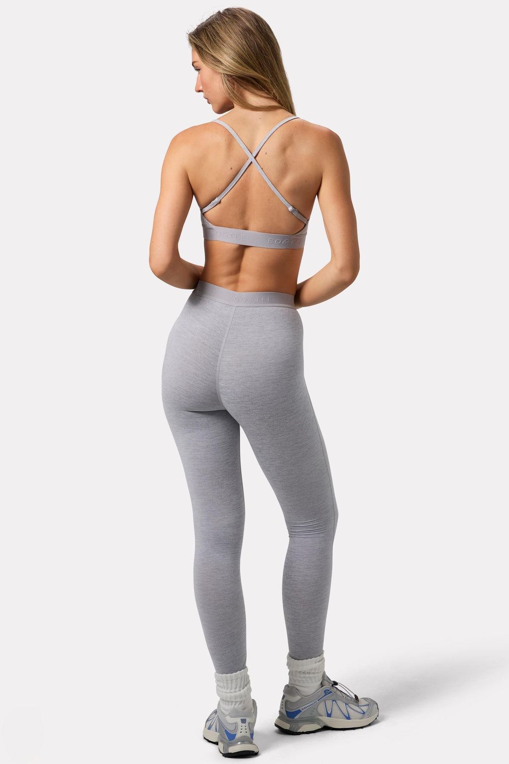 Soft Active Leggings In Grey Marl