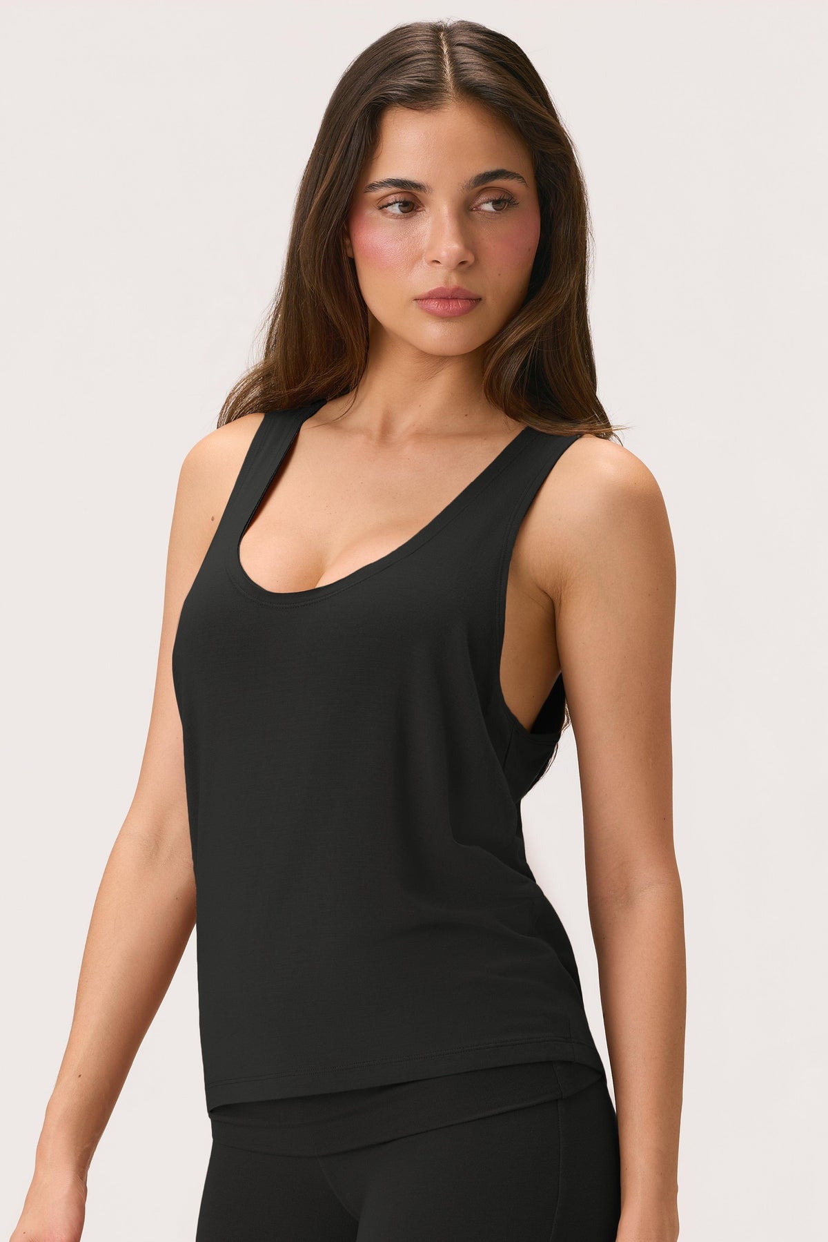 Buttercloud™ Slouchy Tank Top In Black