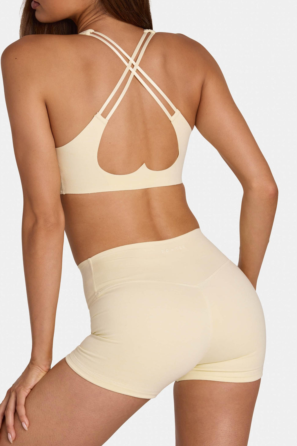Soft Active Low-impact Sports Bra In Lemon Marl