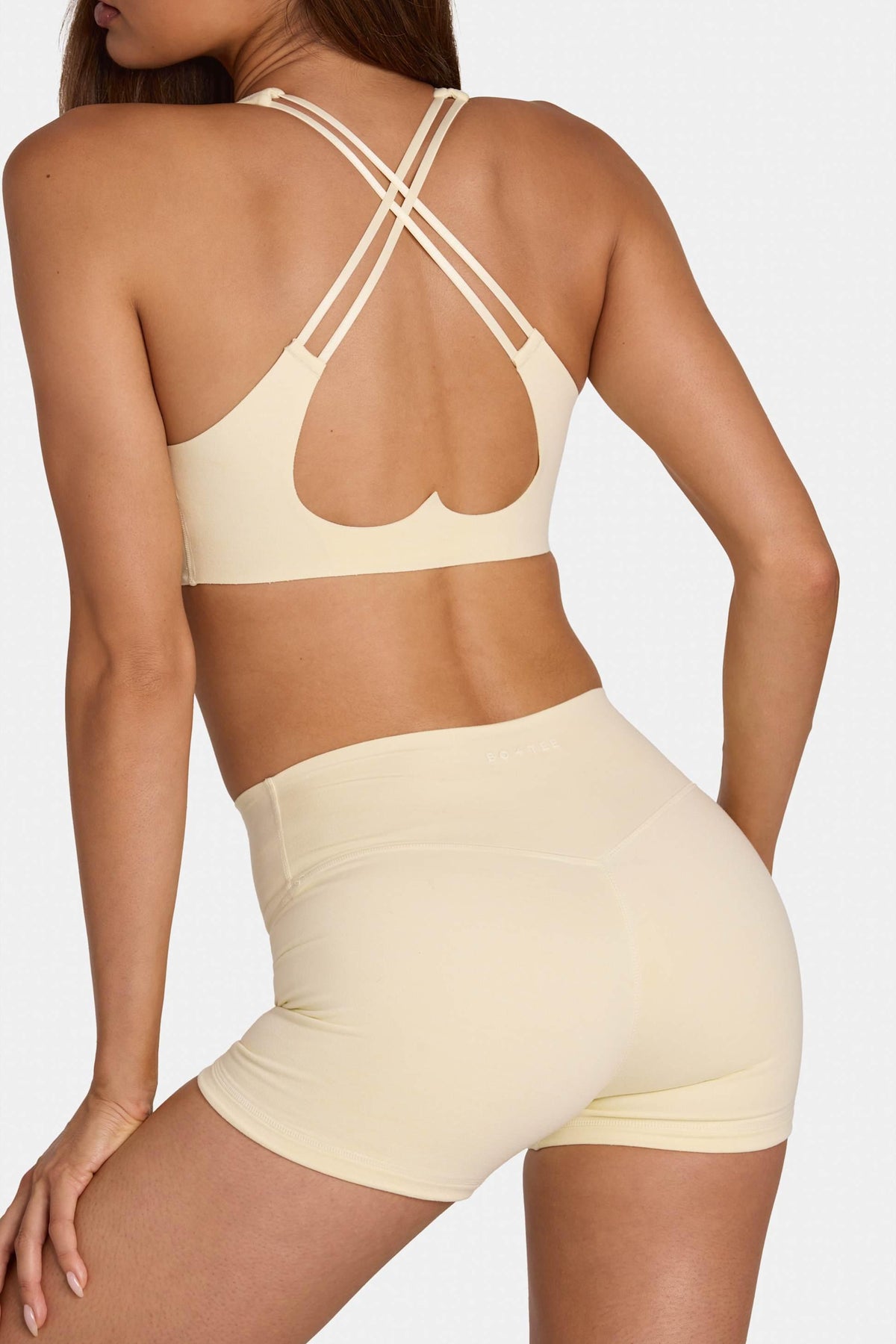 Soft Active Low-impact Sports Bra In Lemon Marl