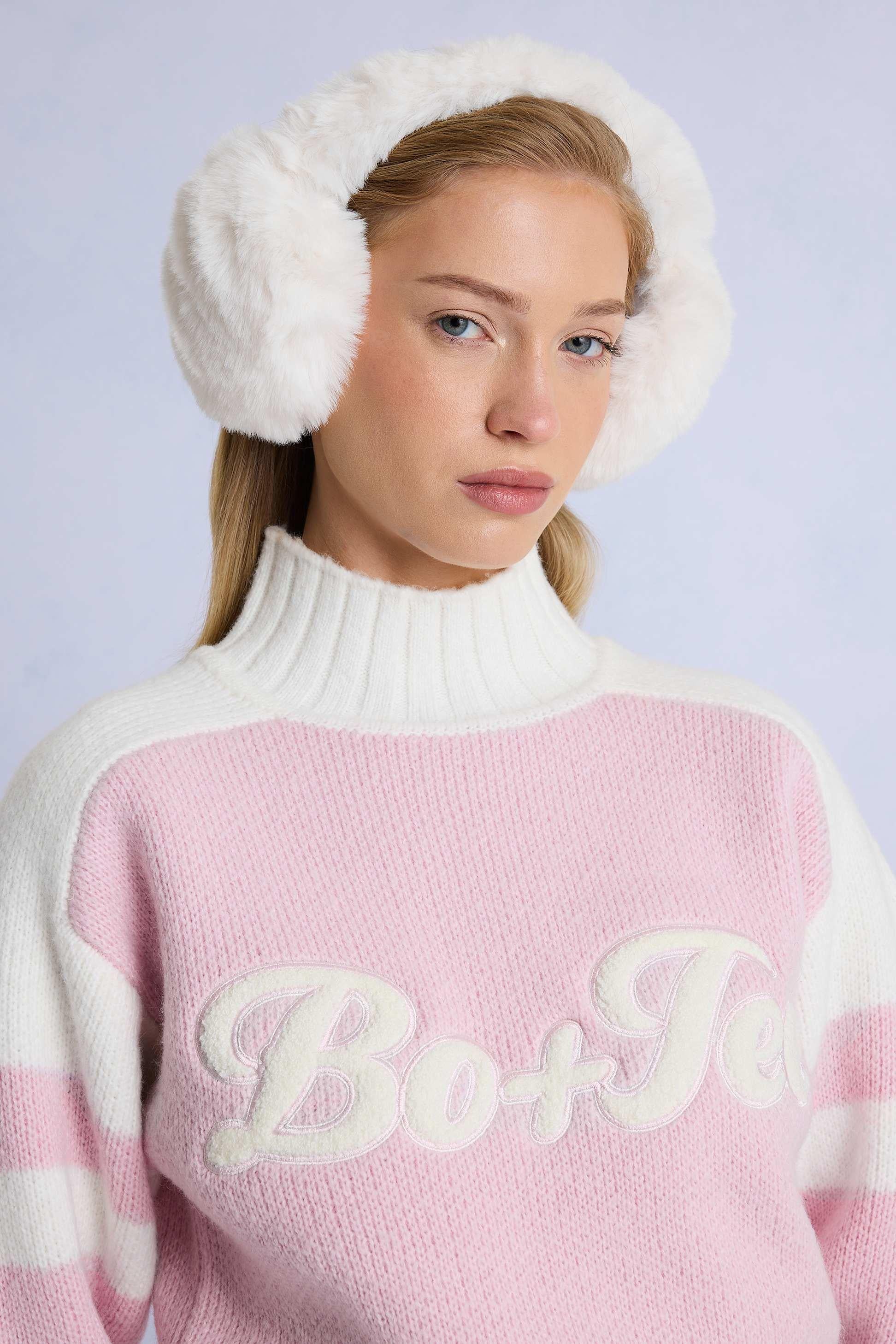 Faux-fur Earmuffs In Ice