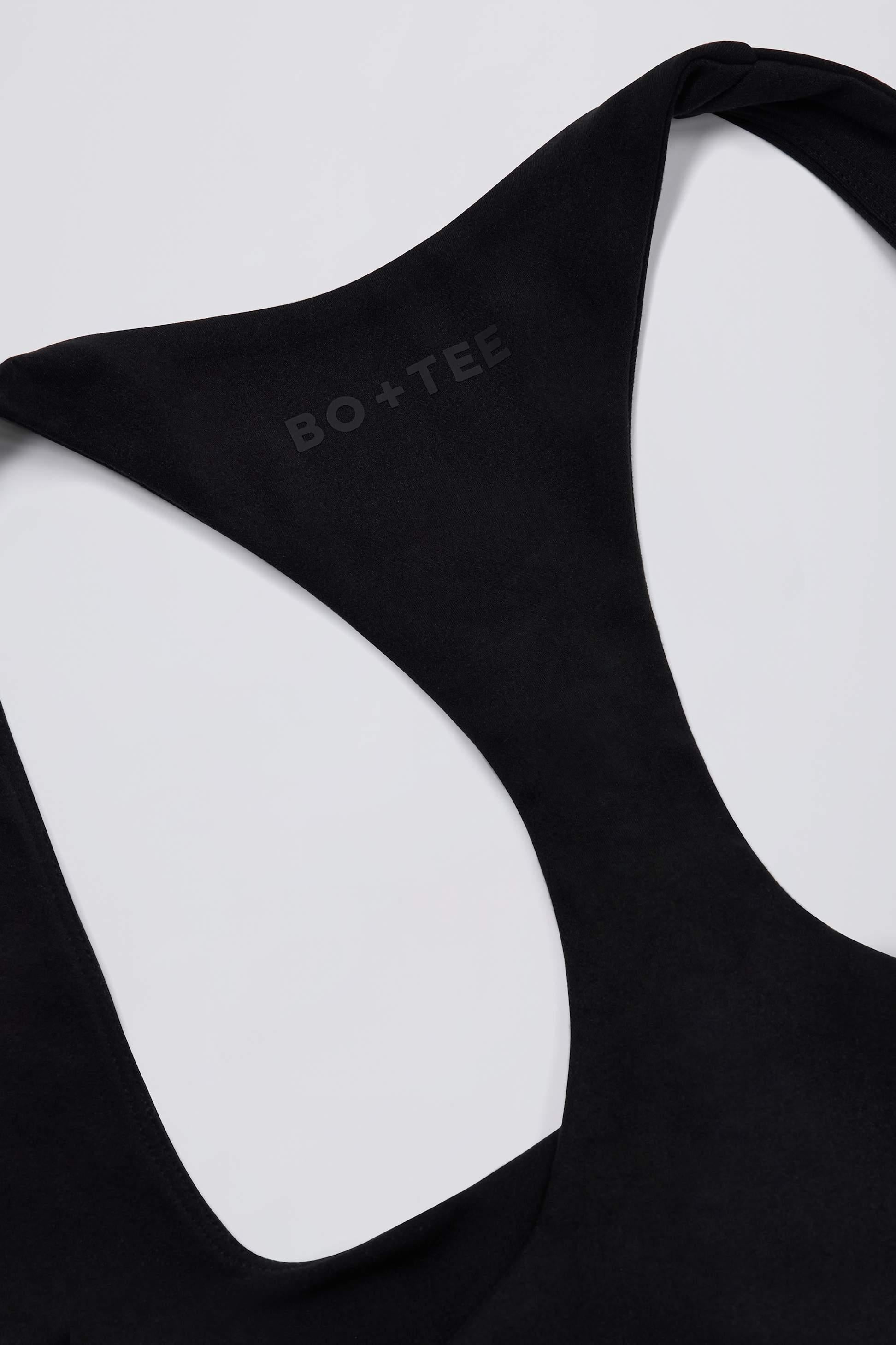 Soft Active Racerback Tank Top In Black
