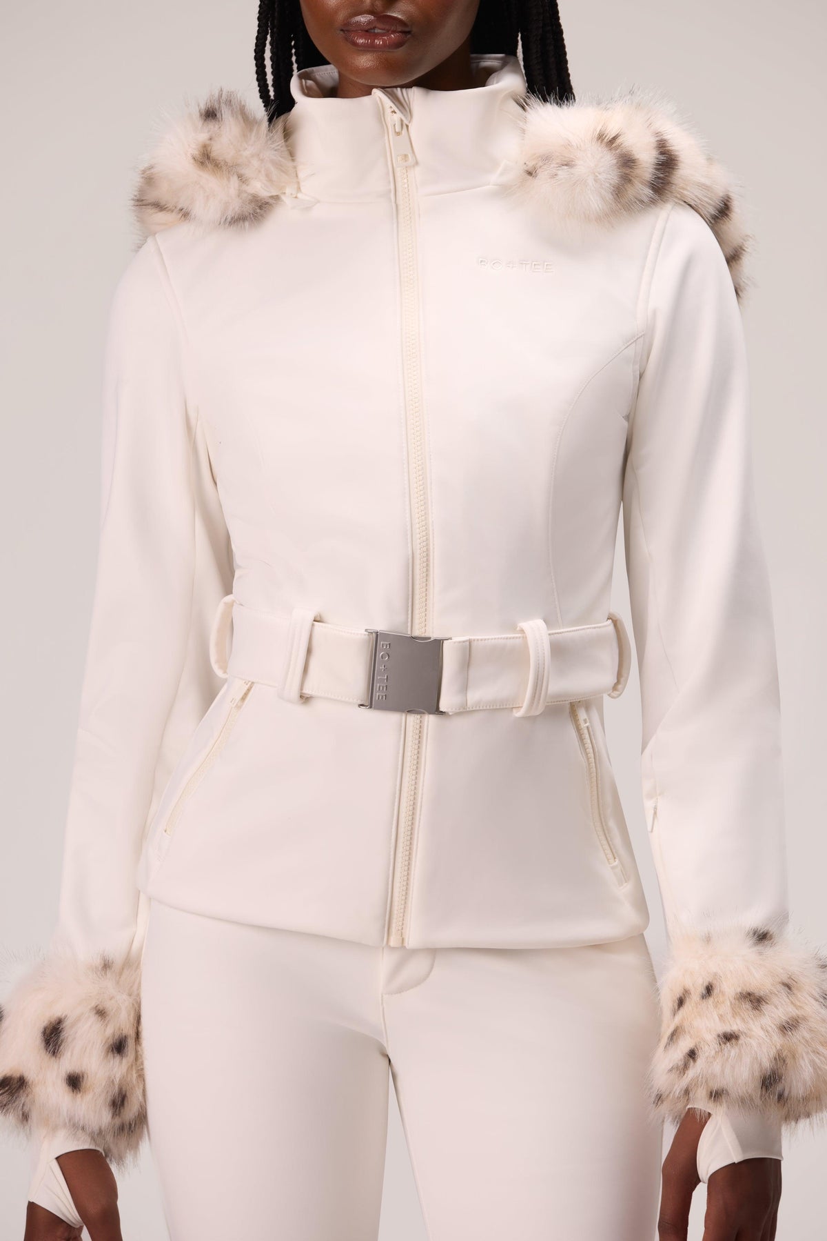 Water Resistant Soft Shell Ski Jacket In Snow