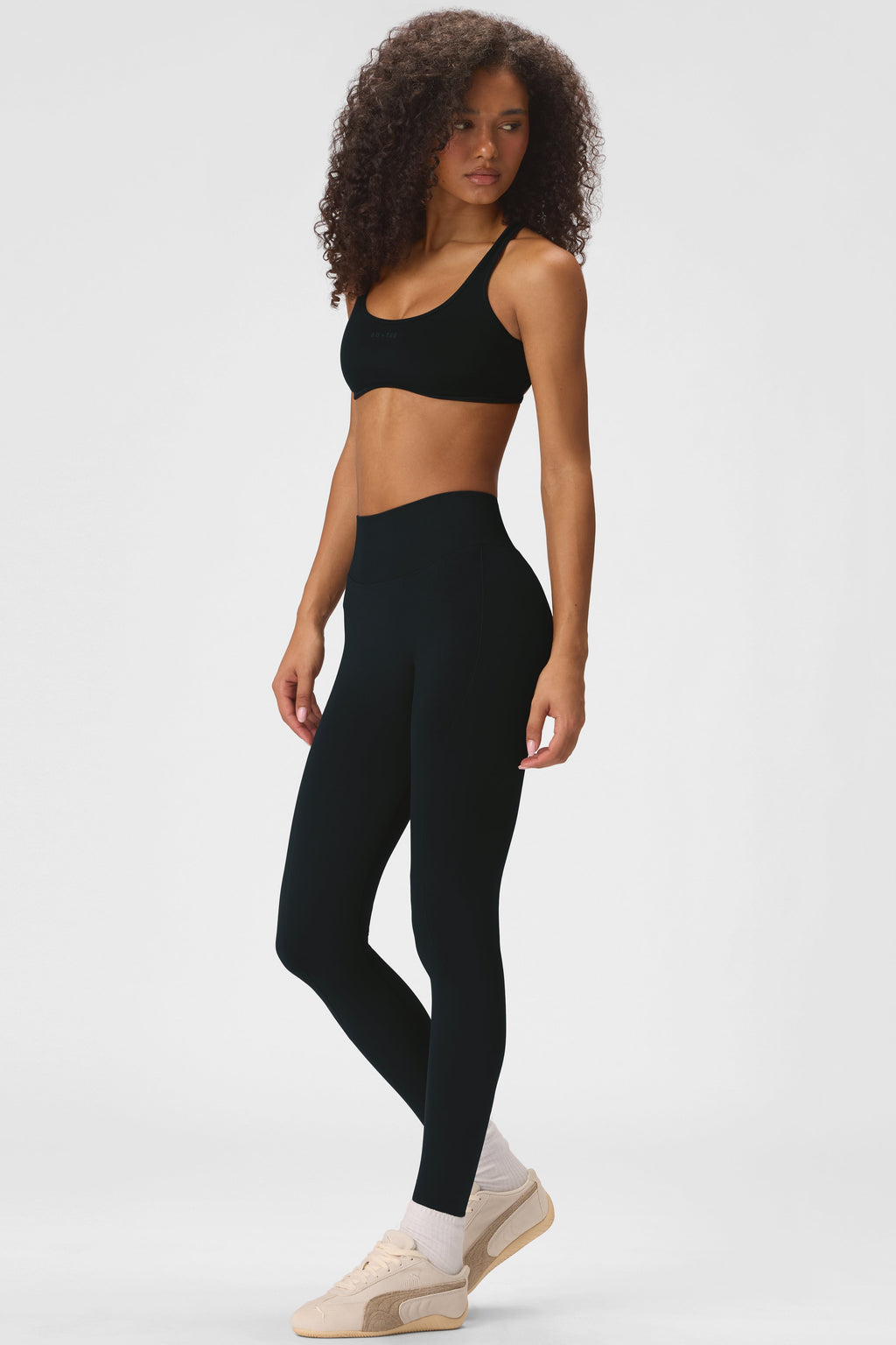 Soft Active Low-impact Sports Bra In Black