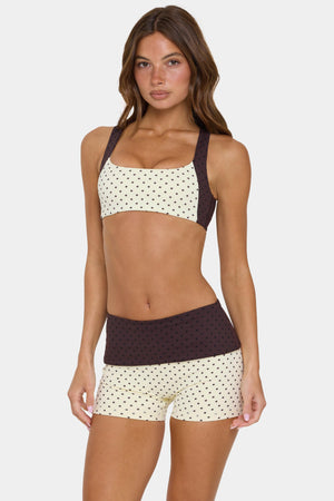 Soft Active Medium-impact Sports Bra In Cookie Butter
