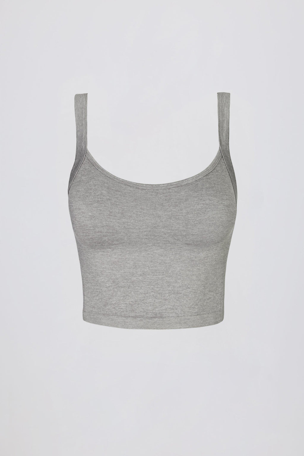 Super Sculpt Seamless Longline Camisole Top In Grey Marl