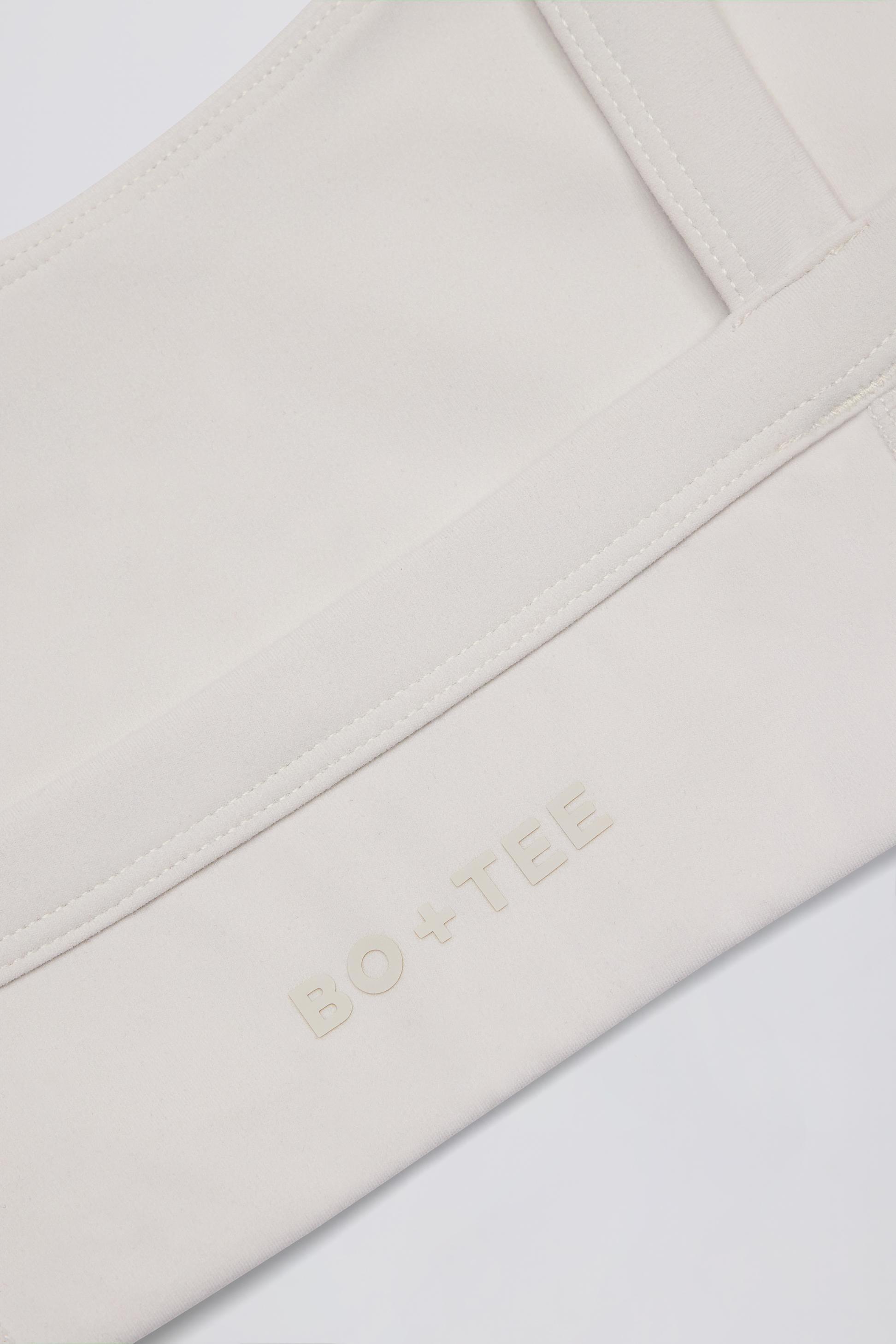 Soft Active Seam-detail Sports Bra In Oat