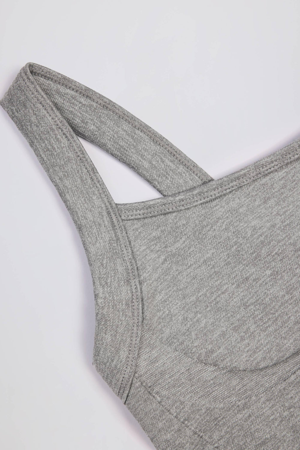 Super Sculpt Seamless Longline Camisole Top In Grey Marl