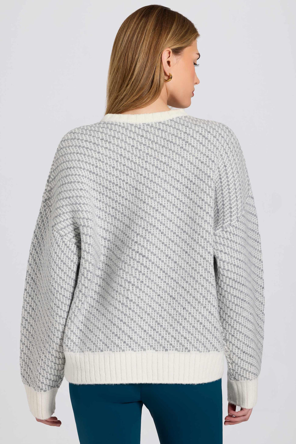 Knit Logo Oversized Jumper In Ice