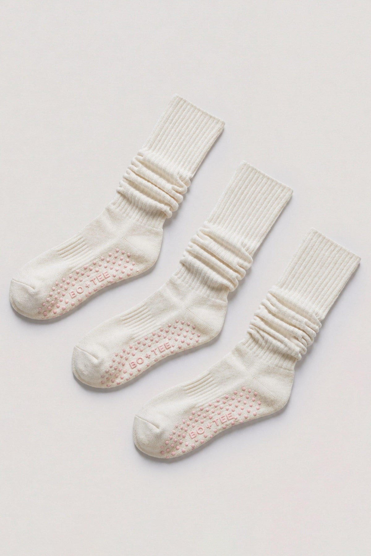 ピラティス用ソックス3足セット（ココナッツ