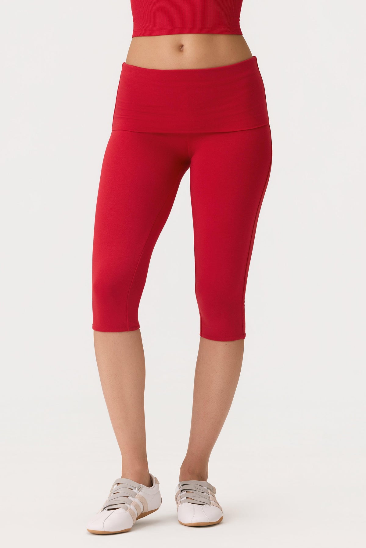 Buttercloud™ Capri Leggings In Chilli