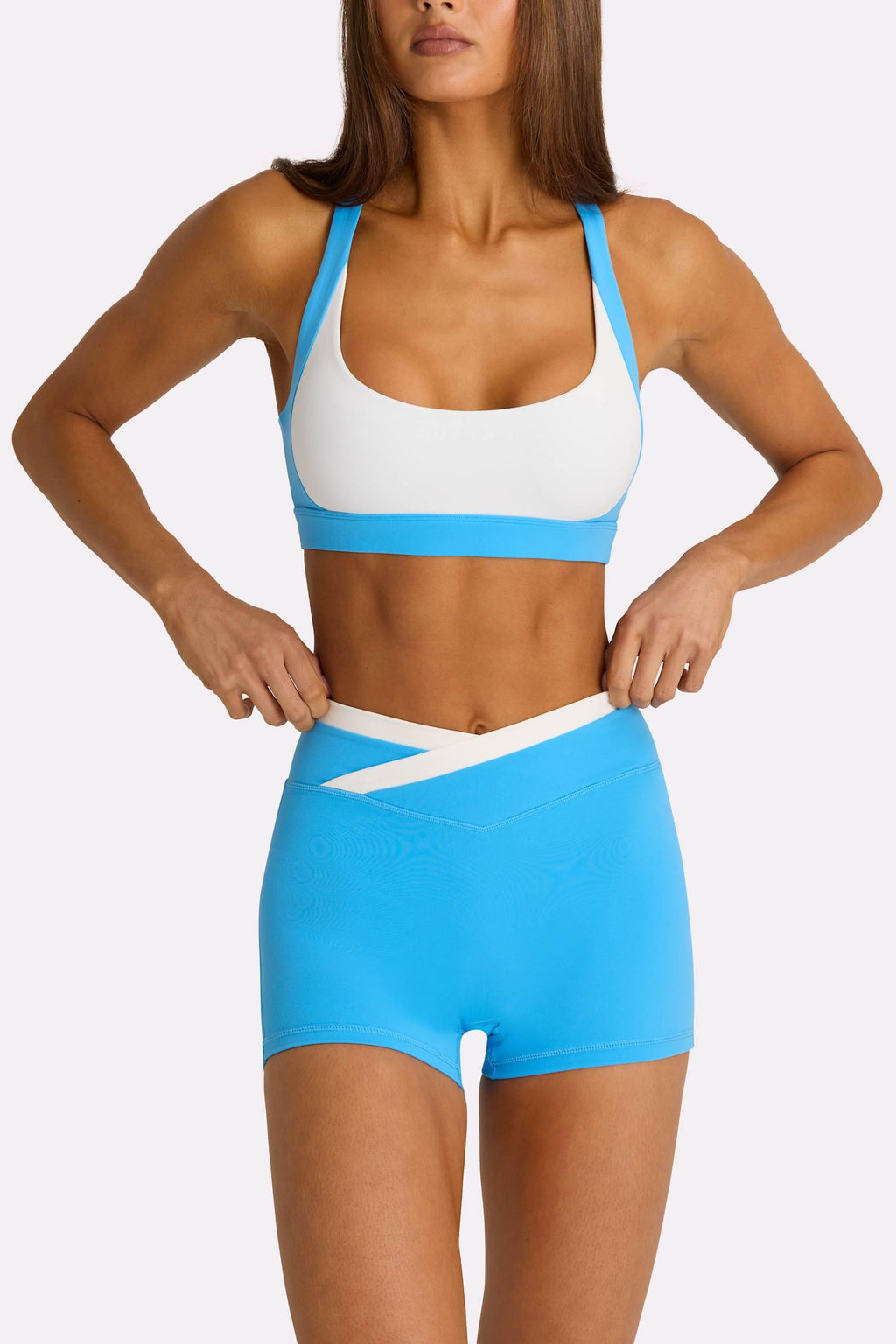 Soft Active High-impact Sports Bra In Electric Blue