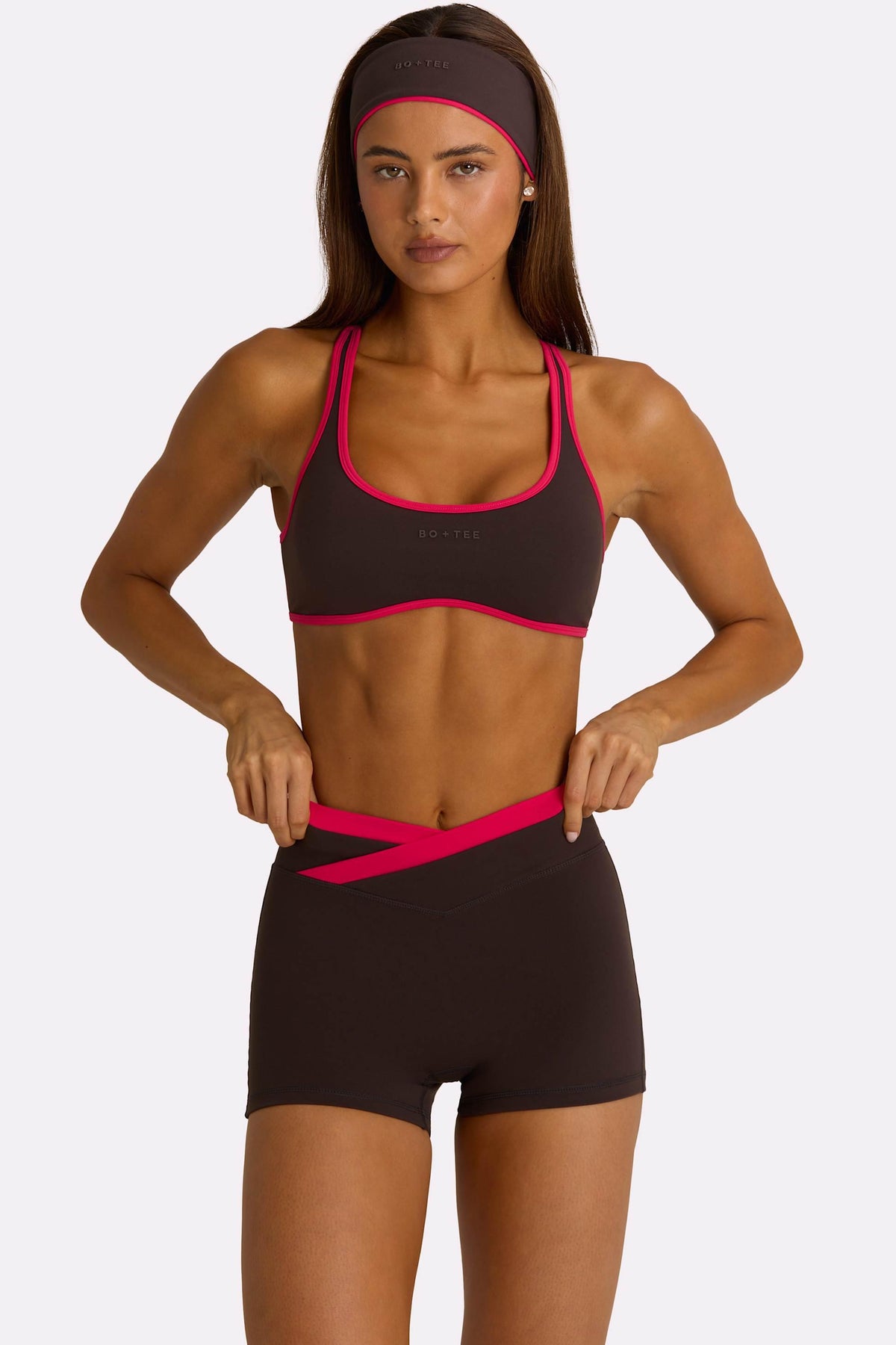 Soft Active Sports Bra In Truffle