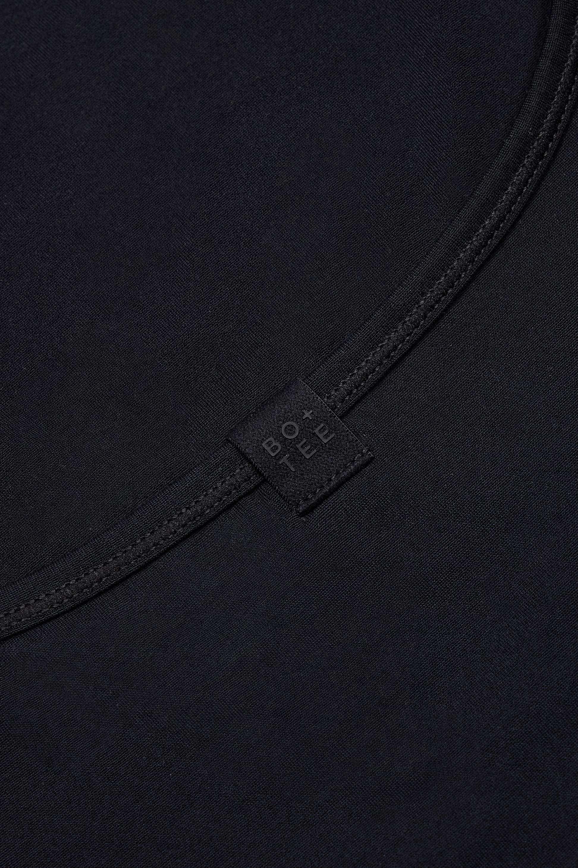 Cross-back Tank Top In Black