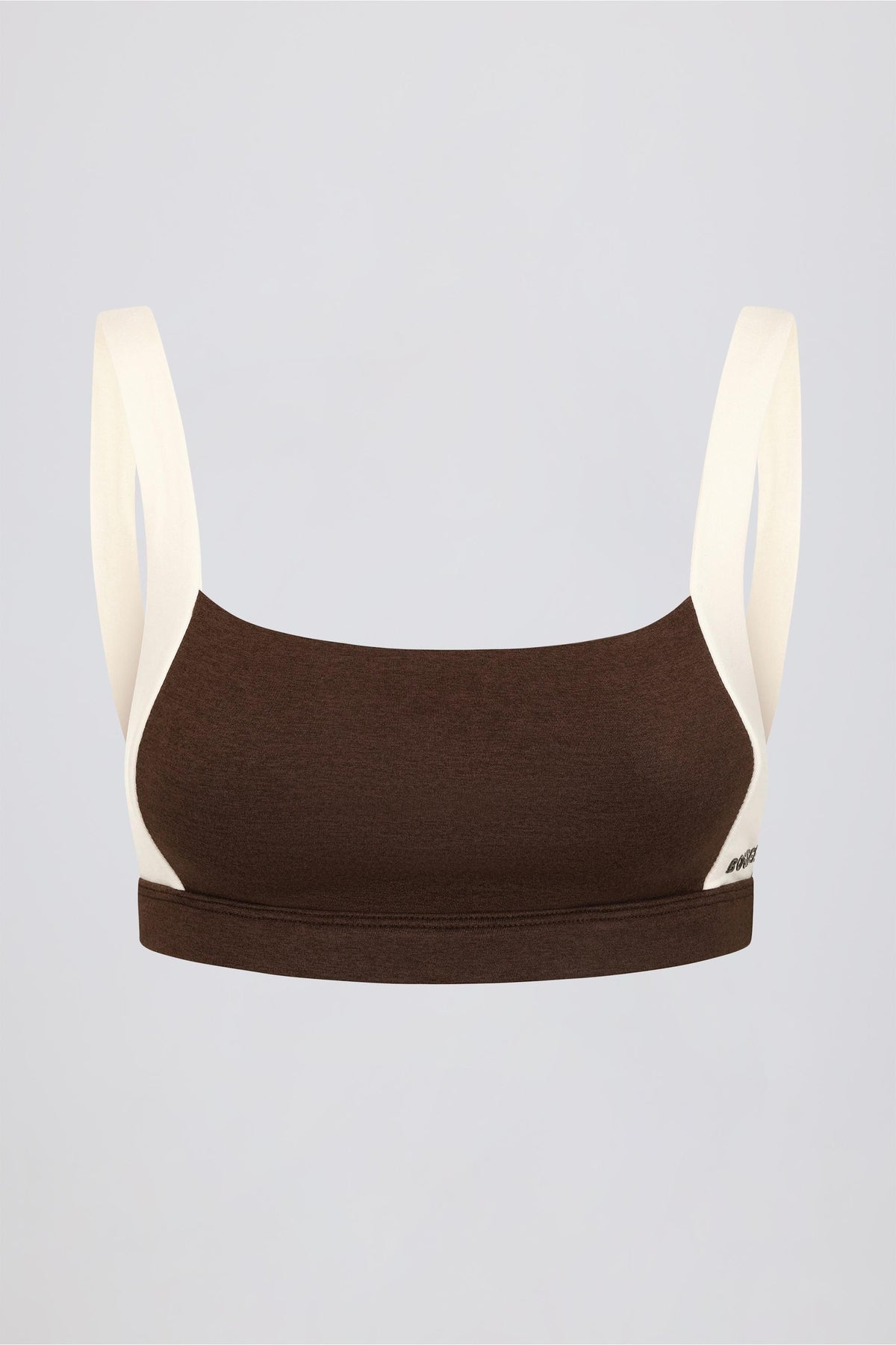 Contrast Sports Bra In Pecan Marl
