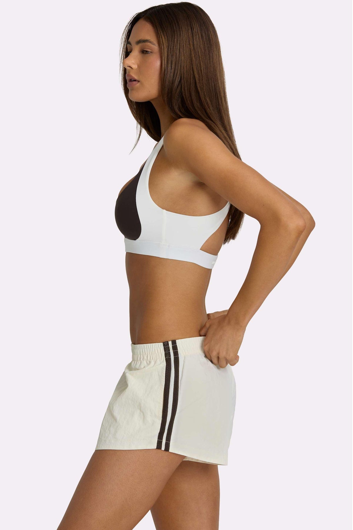 Soft Active High-impact Sports Bra In Coconut