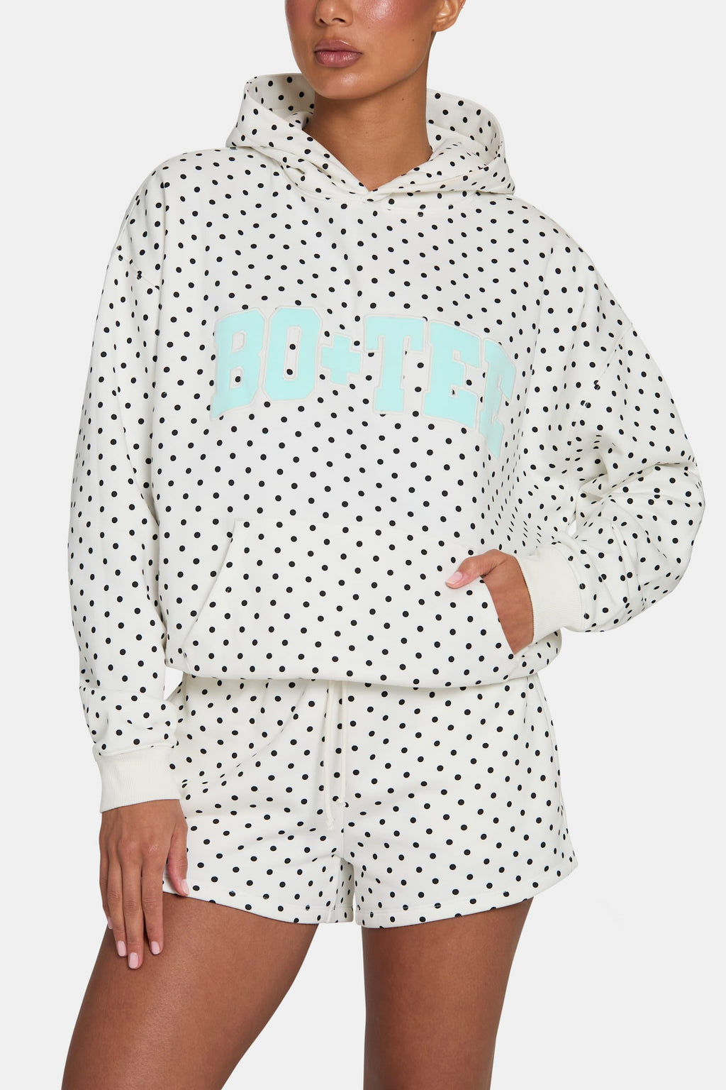Sweat Shorts In Coconut Polka Dot